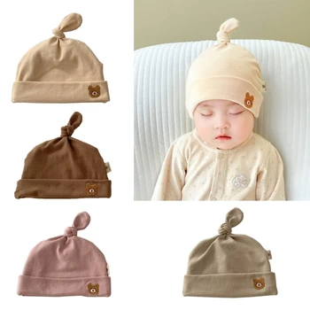 Actualizat Copil Nou-născut Pălărie Urechi Urs Copil Capac Copil Fată Băiat Copil Pălării Copil Capac Beanie pentru Toamna si Iarna Durabil