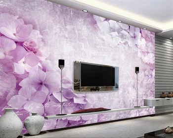 Beibehang tapet Personalizat frumos Europene vis vis retro floare living, dormitor, TV murală 3 d tapet papel tapiz