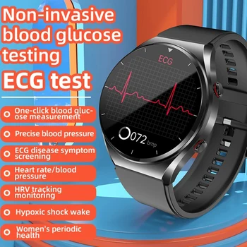Noi de Zahăr din Sânge Ceas Inteligent Bărbați ECG+PPG+HRV Precis Temperatura Corpului Monitor de Ritm Cardiac Smartwatch Tensiunii Arteriale sănătoase Ceas