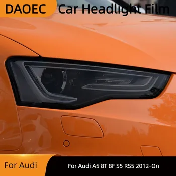 Pentru toate modelele Audi A5 8T 8F S5 RS5 2012-Pe Masina Faruri cu Tenta Neagra Film de Protecție de Protecție Transparent TPU Autocolant Accesorii